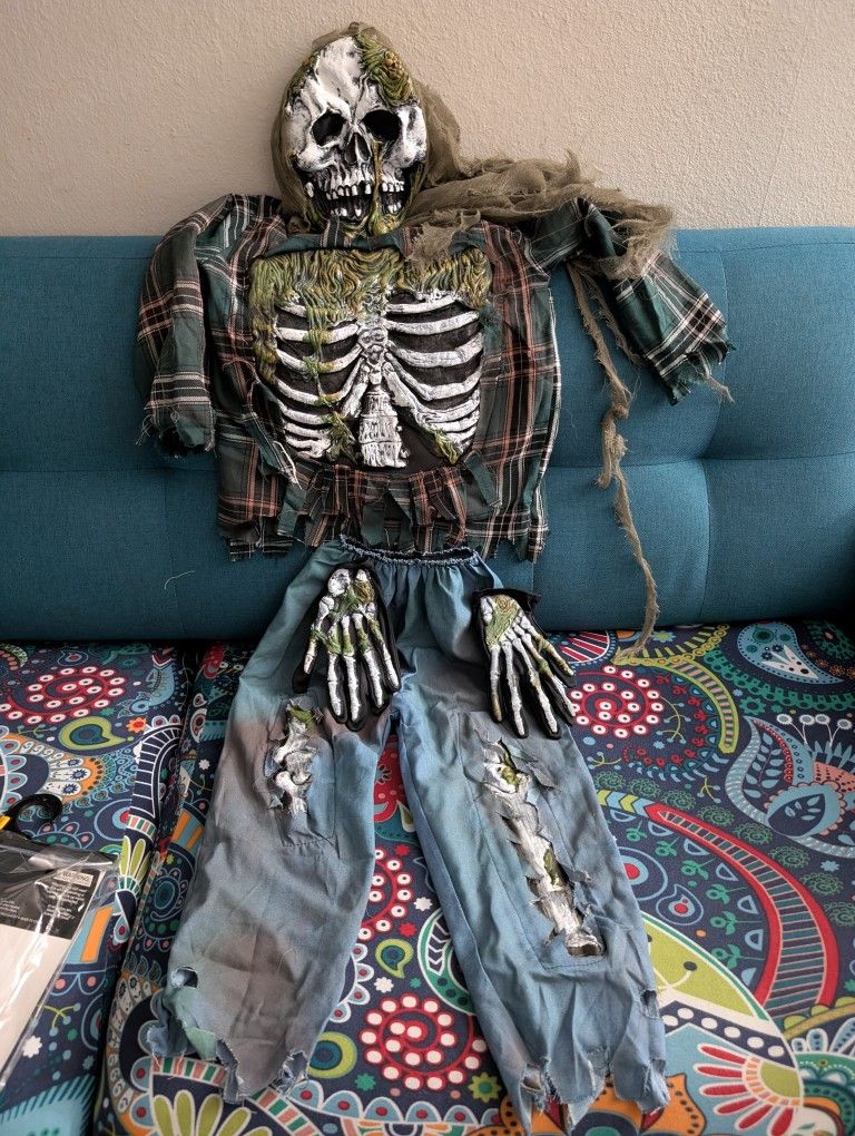 Halloween Kids Zombie Costume Ages 5-6