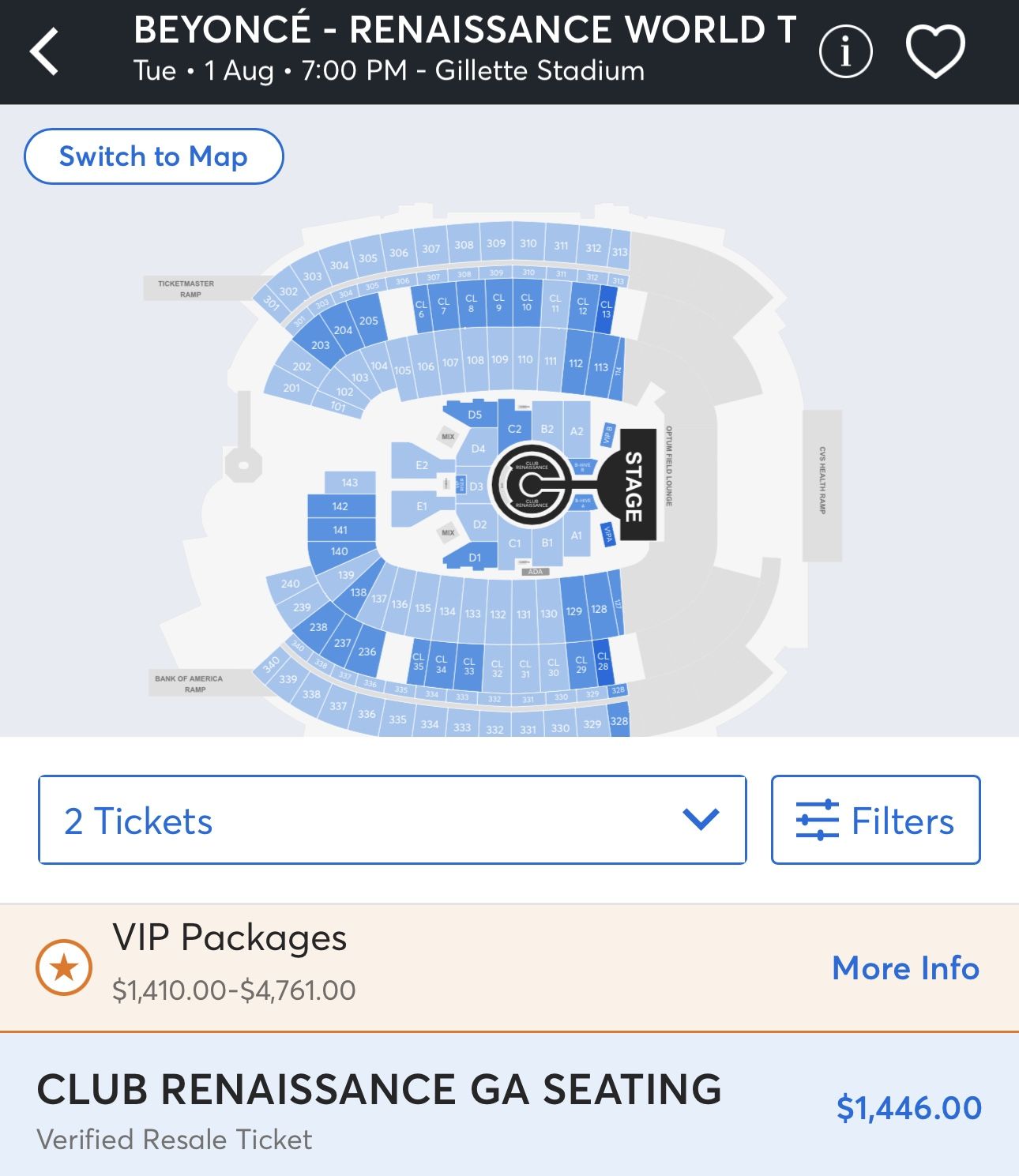 Beyonce Tickets