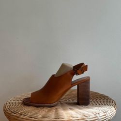 Madewell Open Toe Leather Shoes Sz10