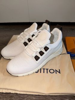 Louis Vuitton Aftergame Sneakers White Knit Monogram, white, size 37