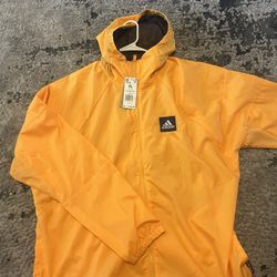Addias Orange Windbreaker XL