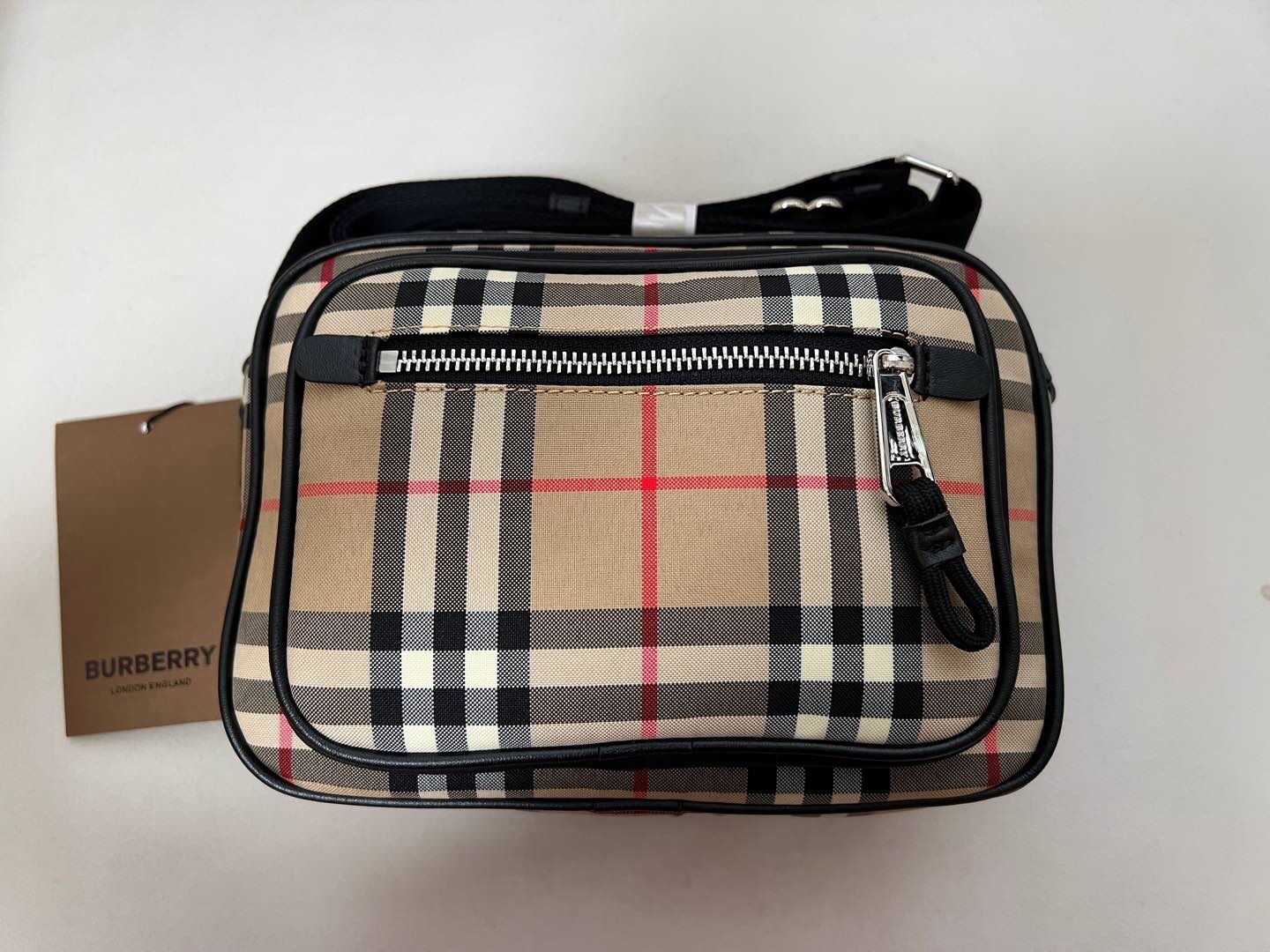 Vintage Plaid Leather