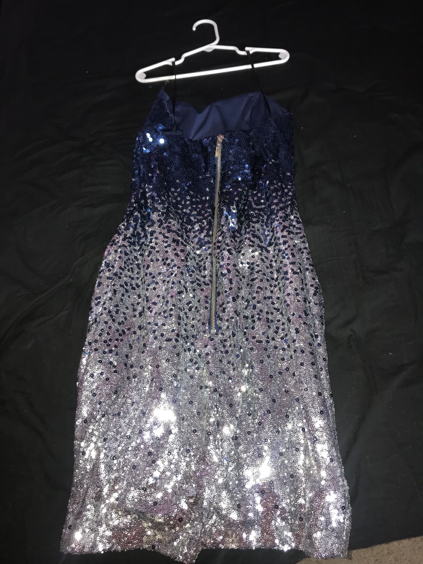 Royal blue sparkle dress
