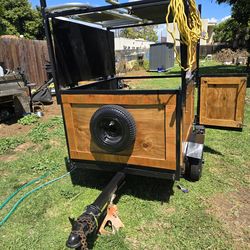 Custom  Trailer – Wood & Steel – Dual Access (Top + Rear)