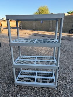 4-Tier Plastic Storage Shelving