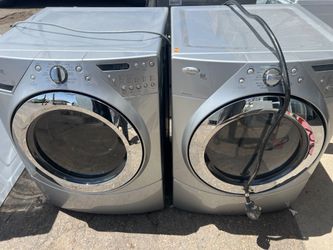 Whirlpool duet front loader washer and dryer set , graphite  -free delivery
