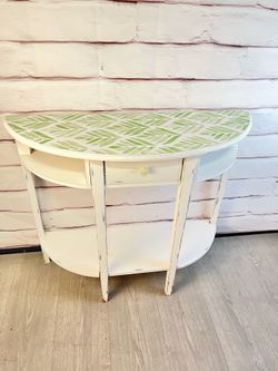 Half Circle Sofa Entry Table