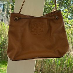 Cognac Tory Burch purse/bag preowned 