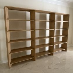 3 - $300 Each- Crate And Barrel Terraza Book Shelves