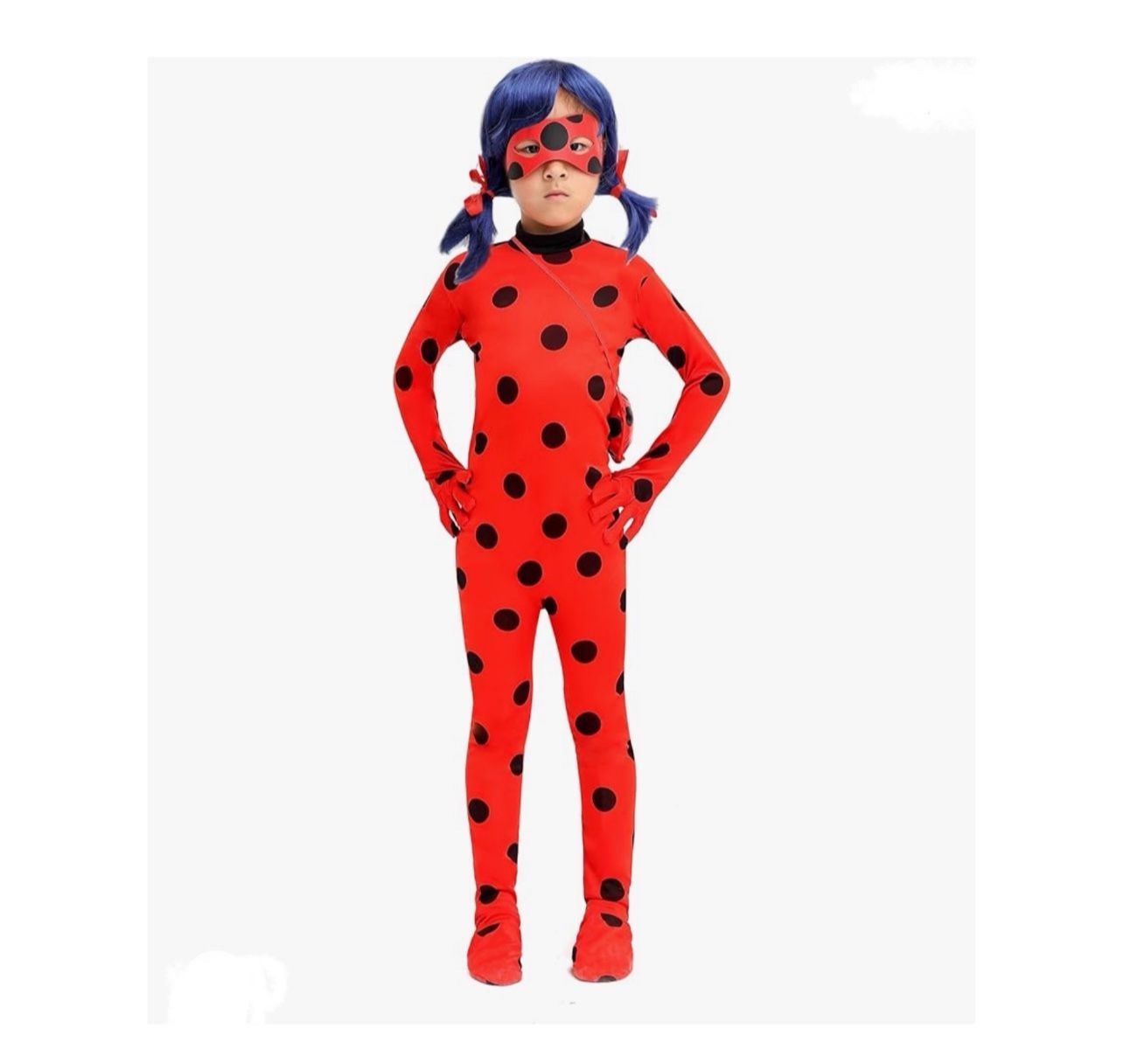 Kids Miraculous Lady Bug Jumpsuit Costume