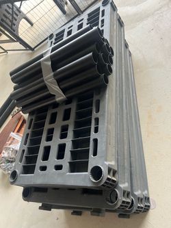 Plano 5 tier plastic storage shelf
