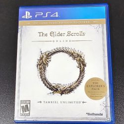 PS4 GAME THE ELDER SCROLLS ONLY OPEN NEVER USED 