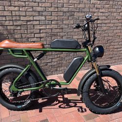 750 Watt Dual Battery Electric Ebike, 26ah Total Amp Batteries (Removable), 80 Mile Distance(short Seat)