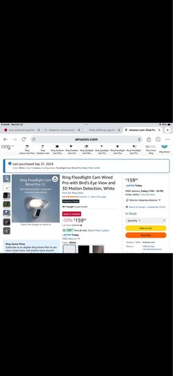 Ring Floodlight Cam. "3" available