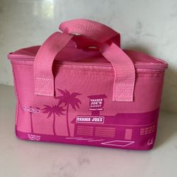 Trader Joe’s Mini Insulated Mini Tote Lunch Bag Pink Bag USED