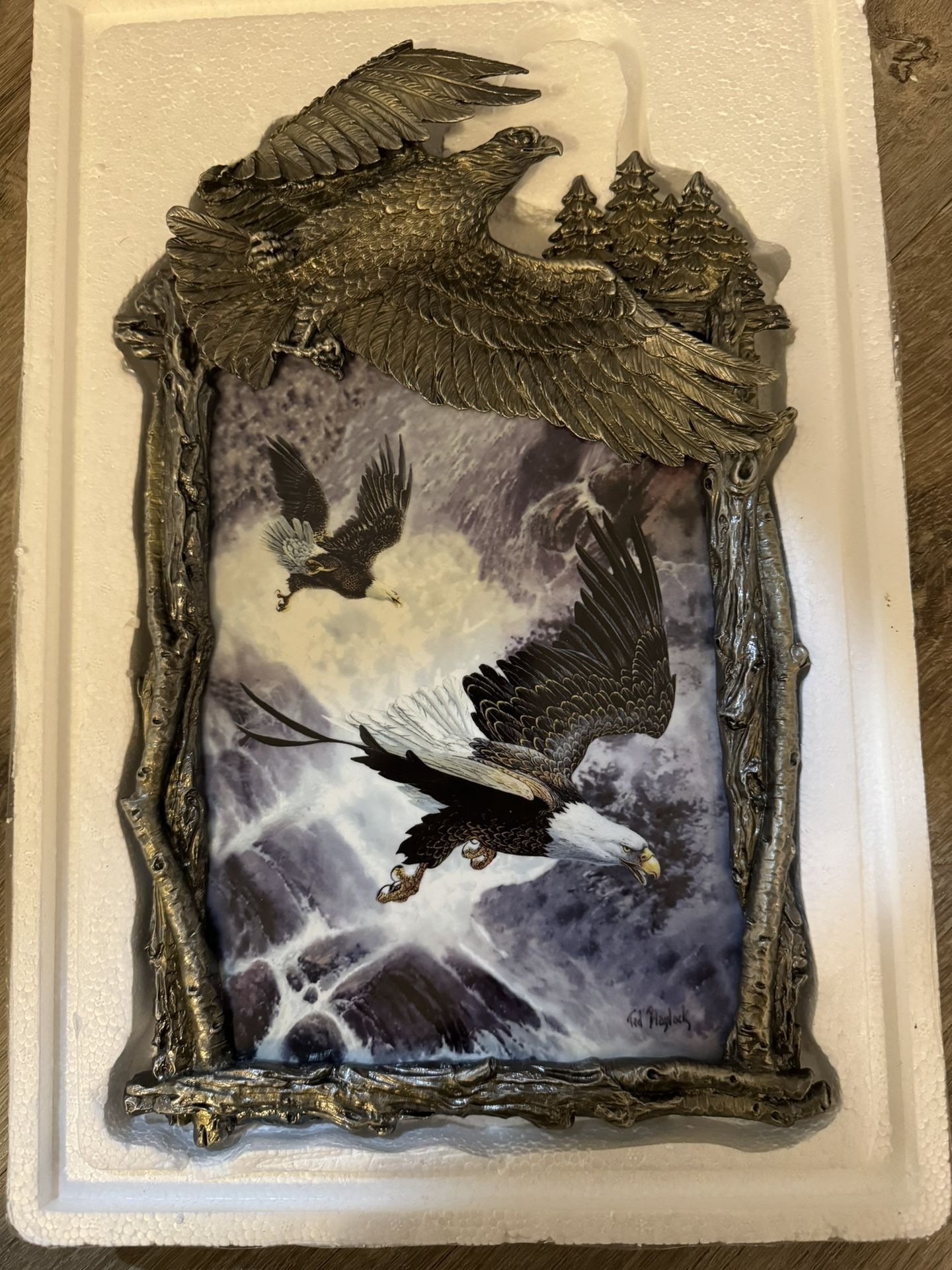 Bradford Exchange Flights Glory Masters of the Rapids Ted Blaylock Eagle Plate