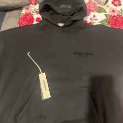 Black Essential Hoodie Fear Of God Size Adult Medium