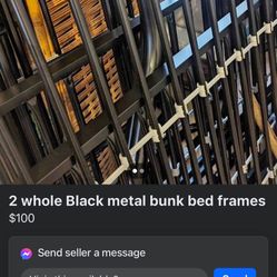 Black Metal Bunk Bed