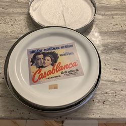 Hollywood  Cocktail  Plates  Turner Classic   Movies  TCM Archives  Set Of 4 New  