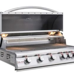 Blaze LTE 40-Inch 5-Burner Built-In Gas Grill With Rear Infrared Burner & Grill Lights
