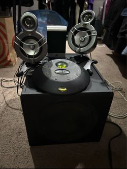 Klipsch ProMedia GMX D-5.1 Speaker System and Durabrand SA-SP9 Surround Sound Speaker