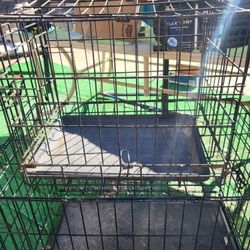Dog Crates. 1 Mini 1 Medium 