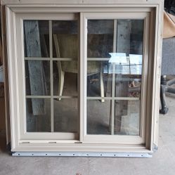 36" x 36" x 4.5" jamb, double sliding window
