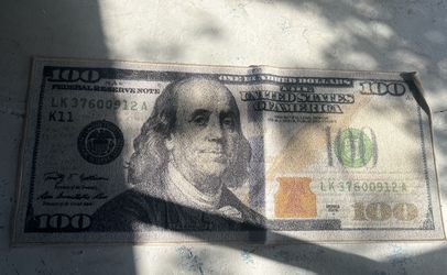 100 Dollar Bill Rug