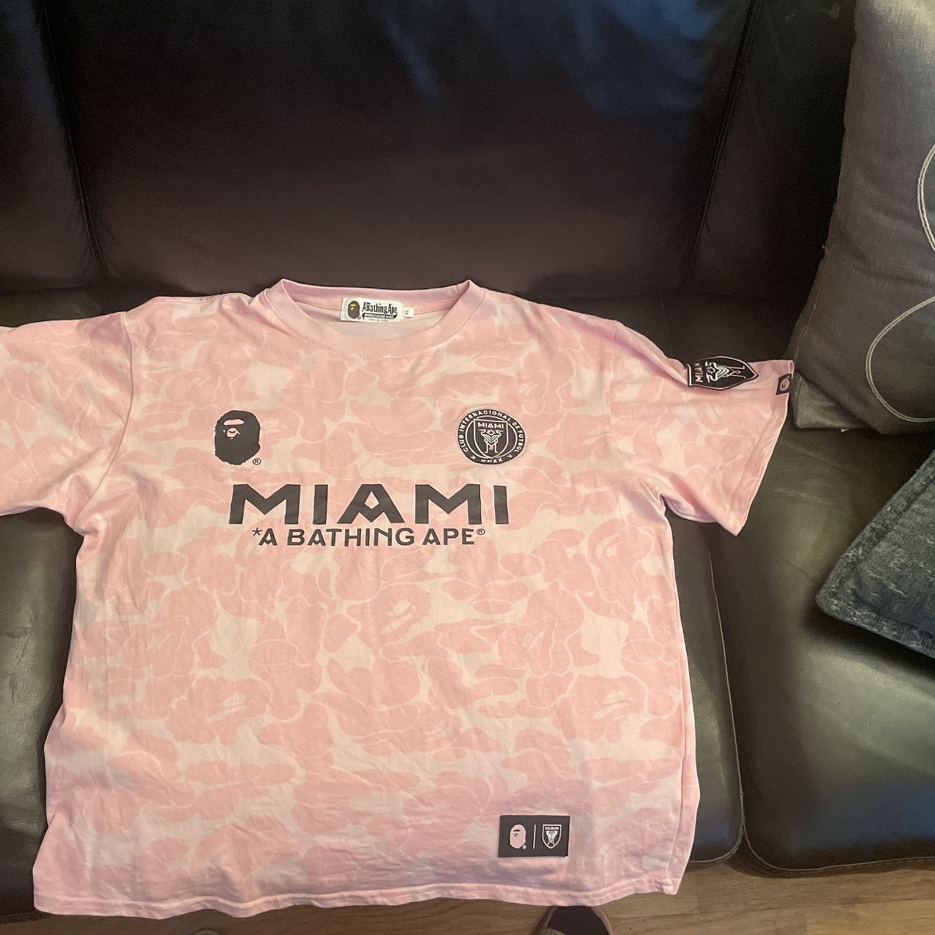 Bape X Inter Miami Shirt