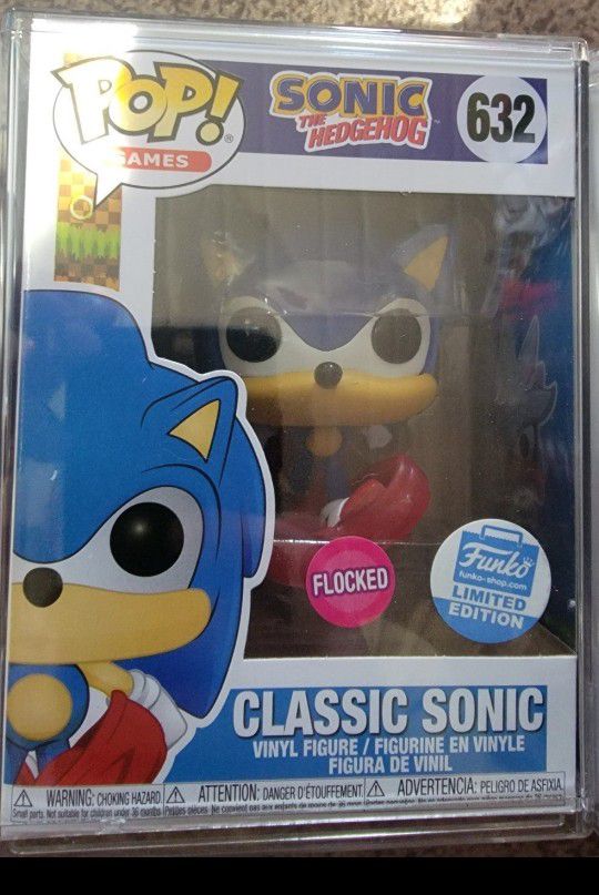 Sonic 632 Flocked Funko Pop