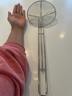 Big Frying Steel Strainer