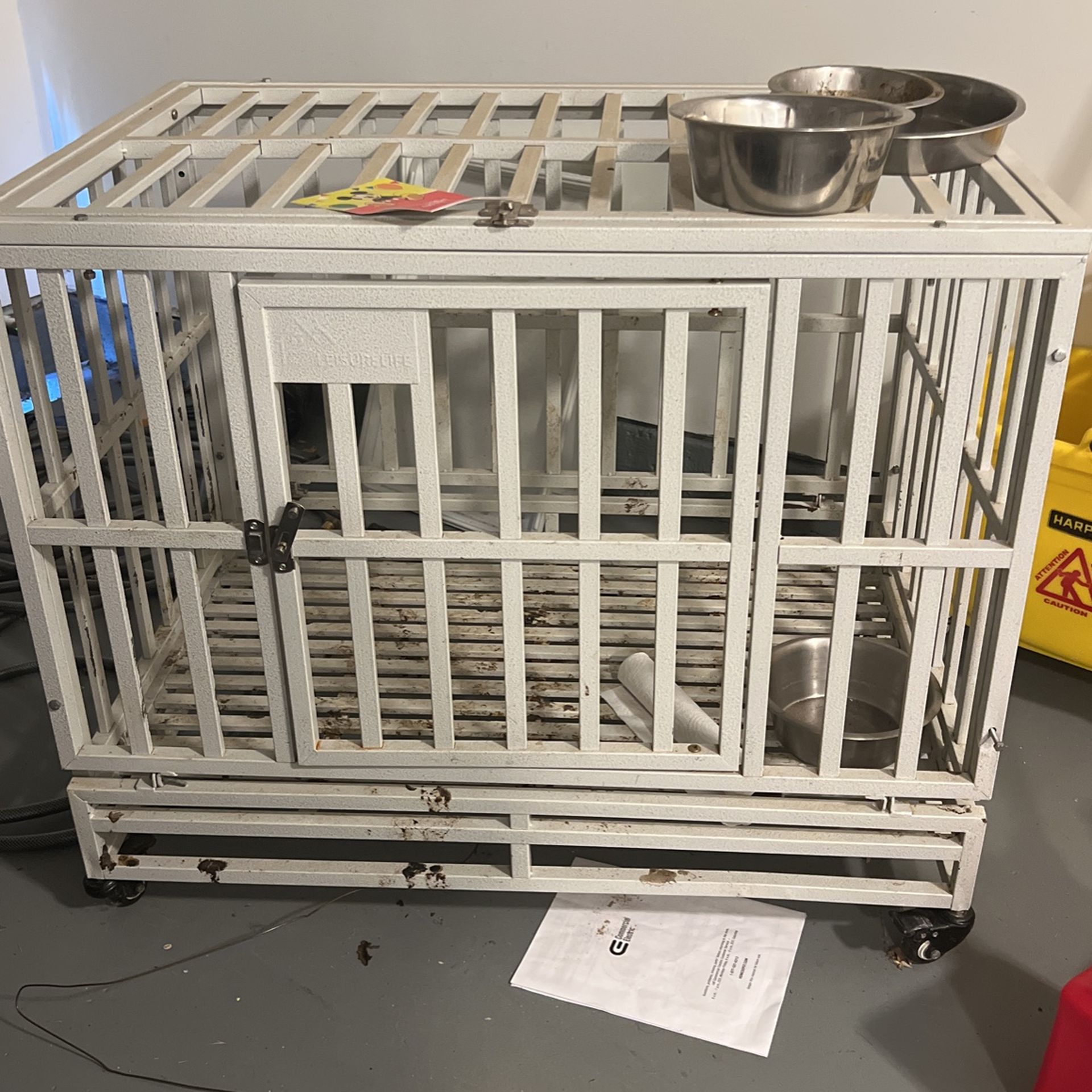Small Steel White Pet Cage