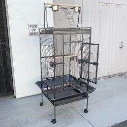 New $155 Large 68” Parrot Bird Cage for Parakeets Cockatiel Chinchilla Conure Cockatoo Lovebird Parakeet