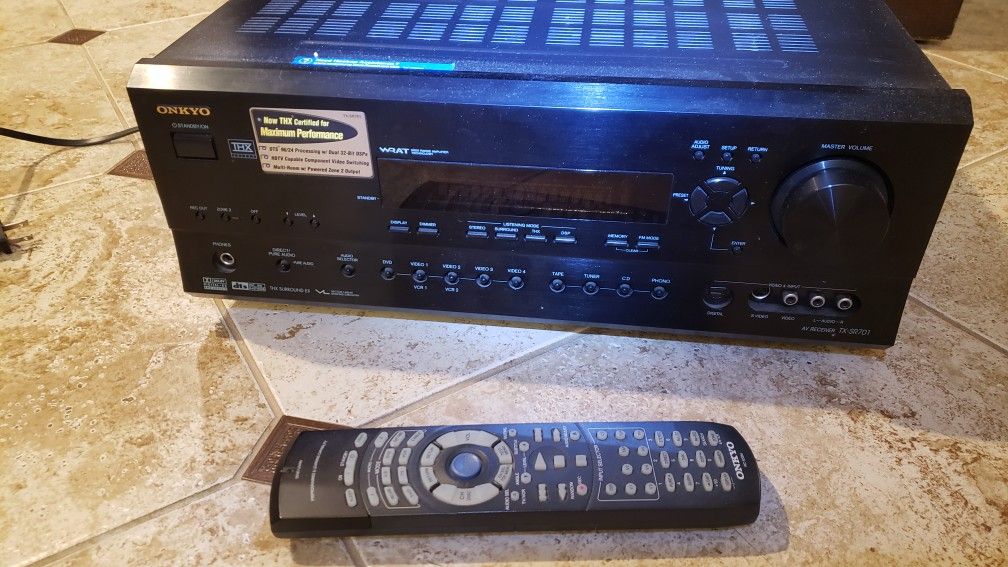 Onkyo THX WRAT 32bit DTS 5.1 + 2 Zone Audio Home THEATER Receiver