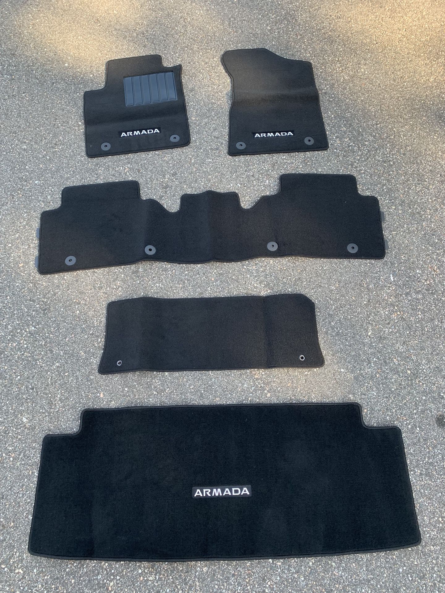 2023 NISSAN ARMADA OEM FLOOR-MATS!!! Brand New FULL SET !!! + 2 ALL WEATHER MATS!!