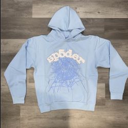 Sp5der Hoodie Blue 