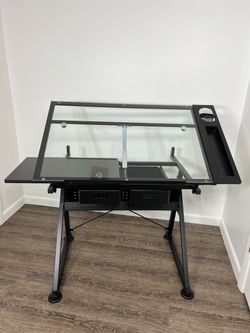 Metal & Glass Artist Table by Artist's Loft / Drawling Desk (New out of Box)