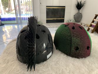 2 kids helmets