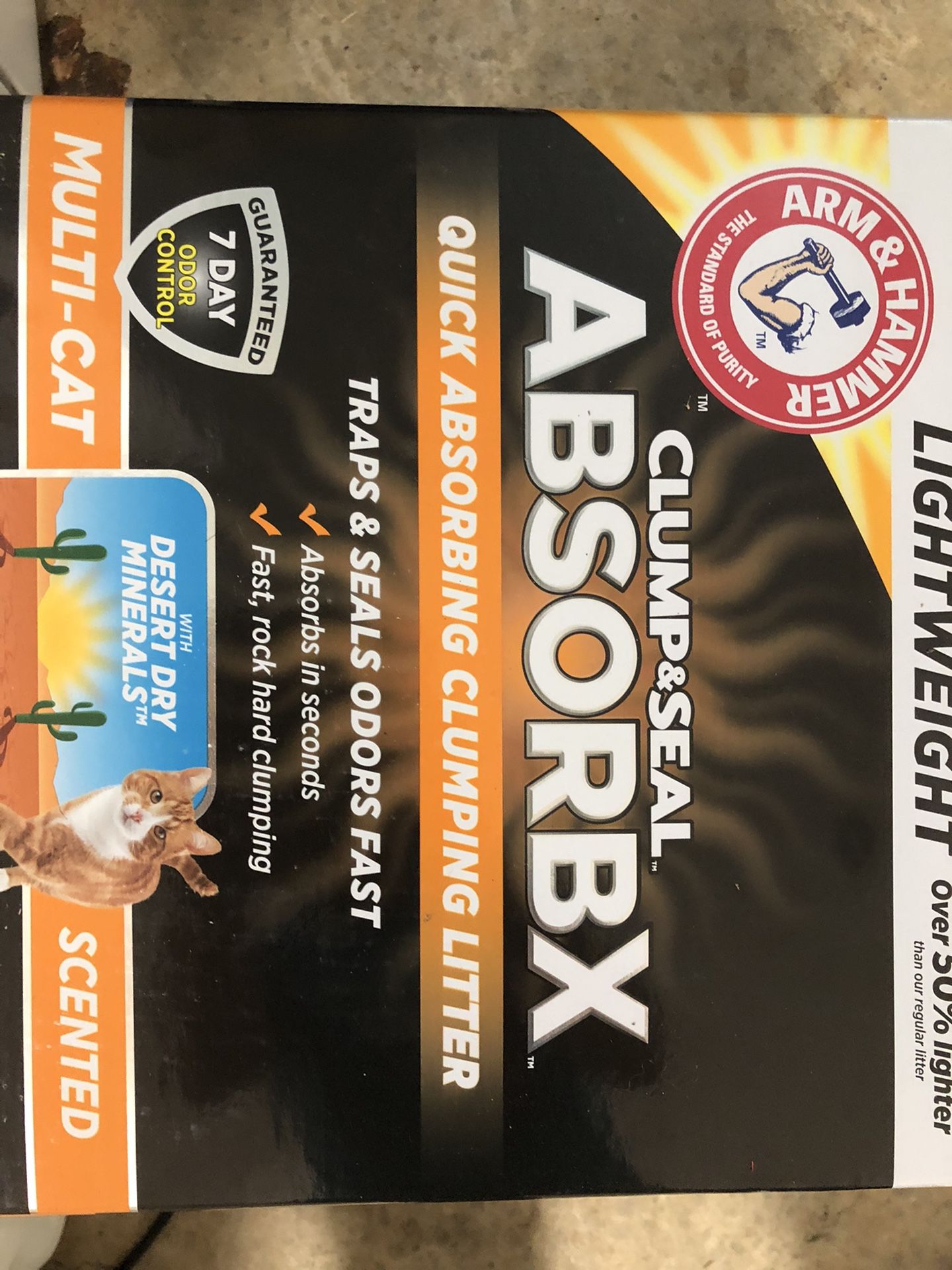 Arm & Hammer Clump and Seal AbsorbX Clumping Cat Litter