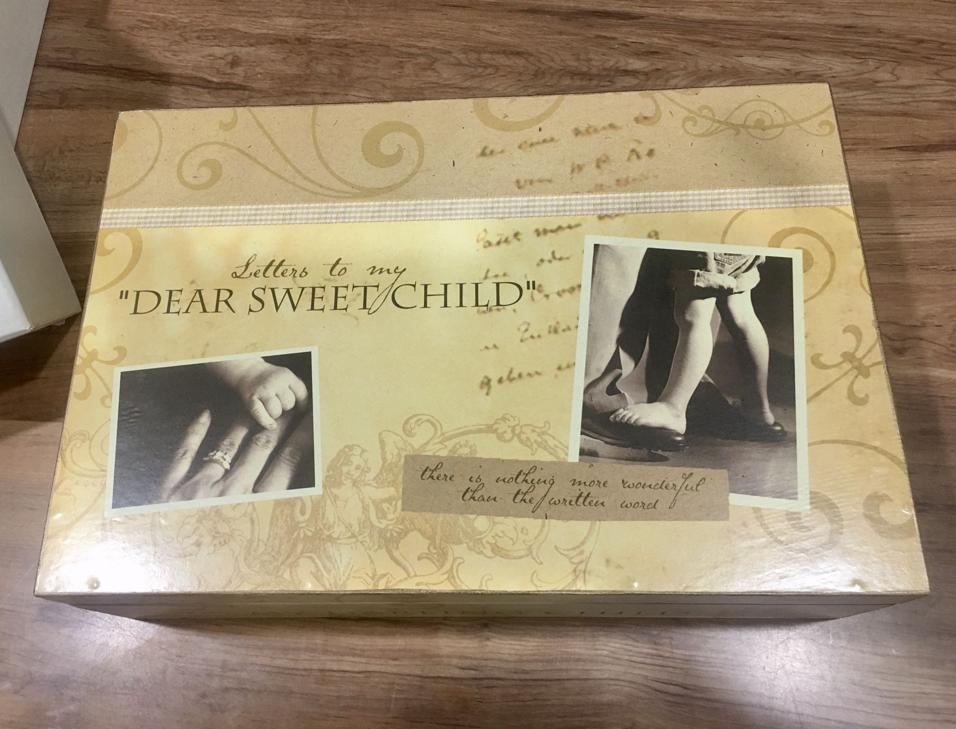 Once Upon a Family Dear Sweet Child Letter Box Keepsake Wooden Box by Once Upon a Family