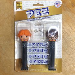Harry Potter PEZ Dispenser 2 pack w/ Ron Weasley & mystery flavor NEW