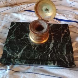 Very Old Inkwell Marble