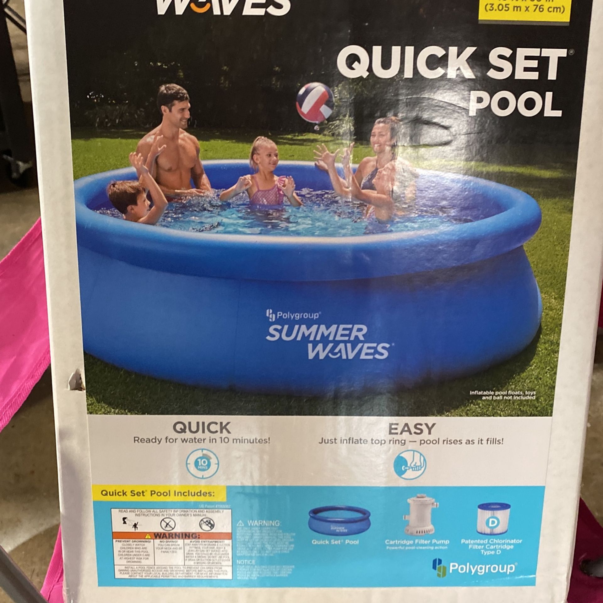 gallons in 10 foot pool