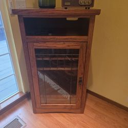 Solid Wood Stereo Cabinet