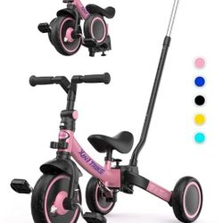 besrey 5 in 1 Toddler Bike for 1 Year to 4 Years Old Kids, Toddler Tricycle Kids