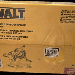 DEWALT 15 Amp Corded 12 in. Double Bevel Sliding Compound Miter Saw, Blade Wrench and Material Clamp