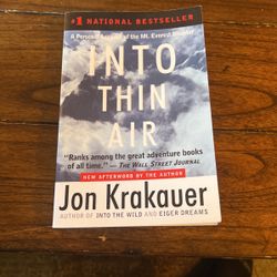 Into Thin Air Jon Krakauer Book