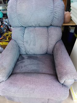 Manual Blue Recliner