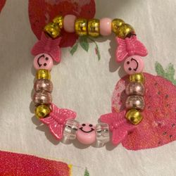 Pink And Gold Bracelet 