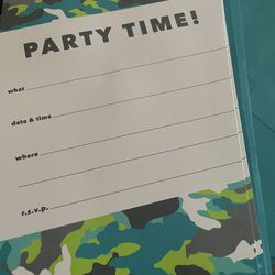 Party Invites W/envelopes 10ct 